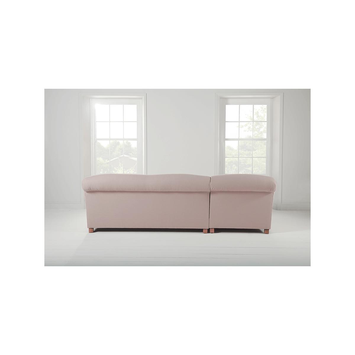 Cosy Grand Chaise Sofa Ash Linen Cotton Blend - Left Hand Facing – image 7