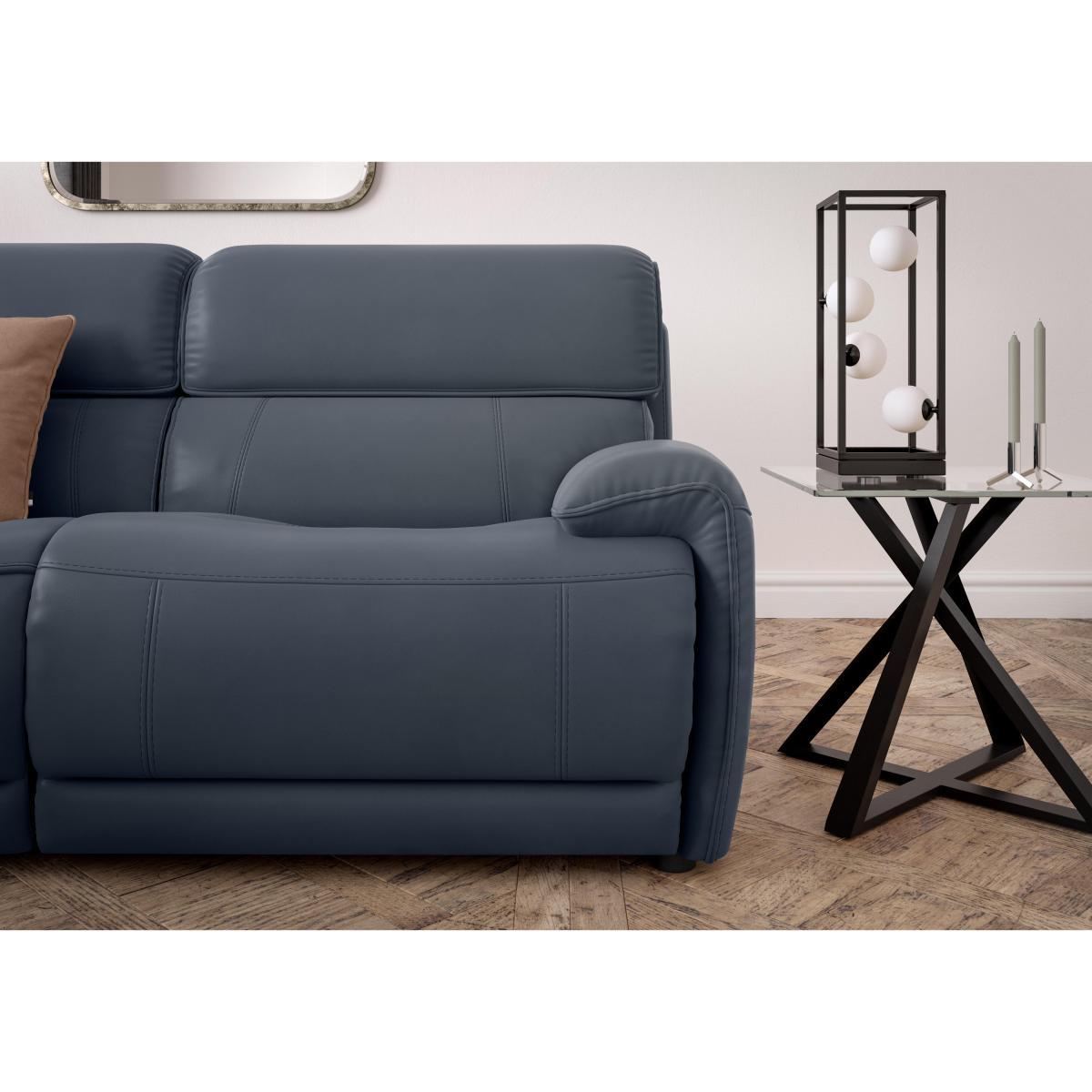 Link Leather Corner Chaise Power Sofa – image 4