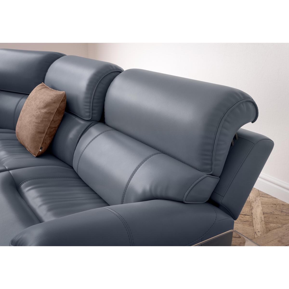 Link Leather Corner Chaise Power Sofa – image 5