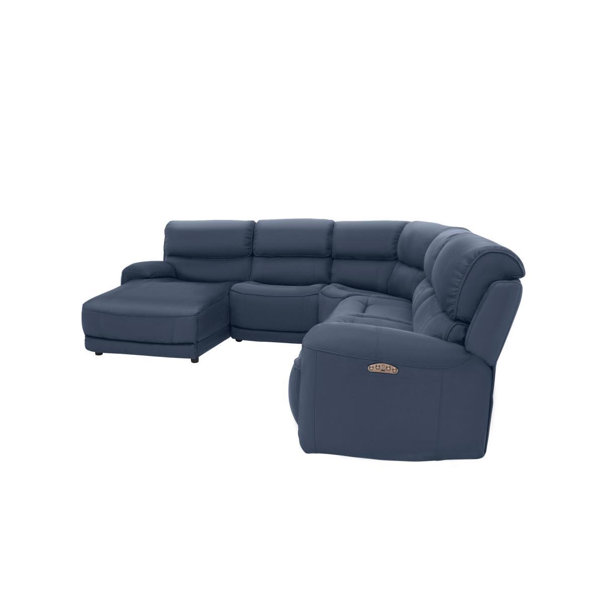 Link Leather Corner Chaise Power Sofa – image 8