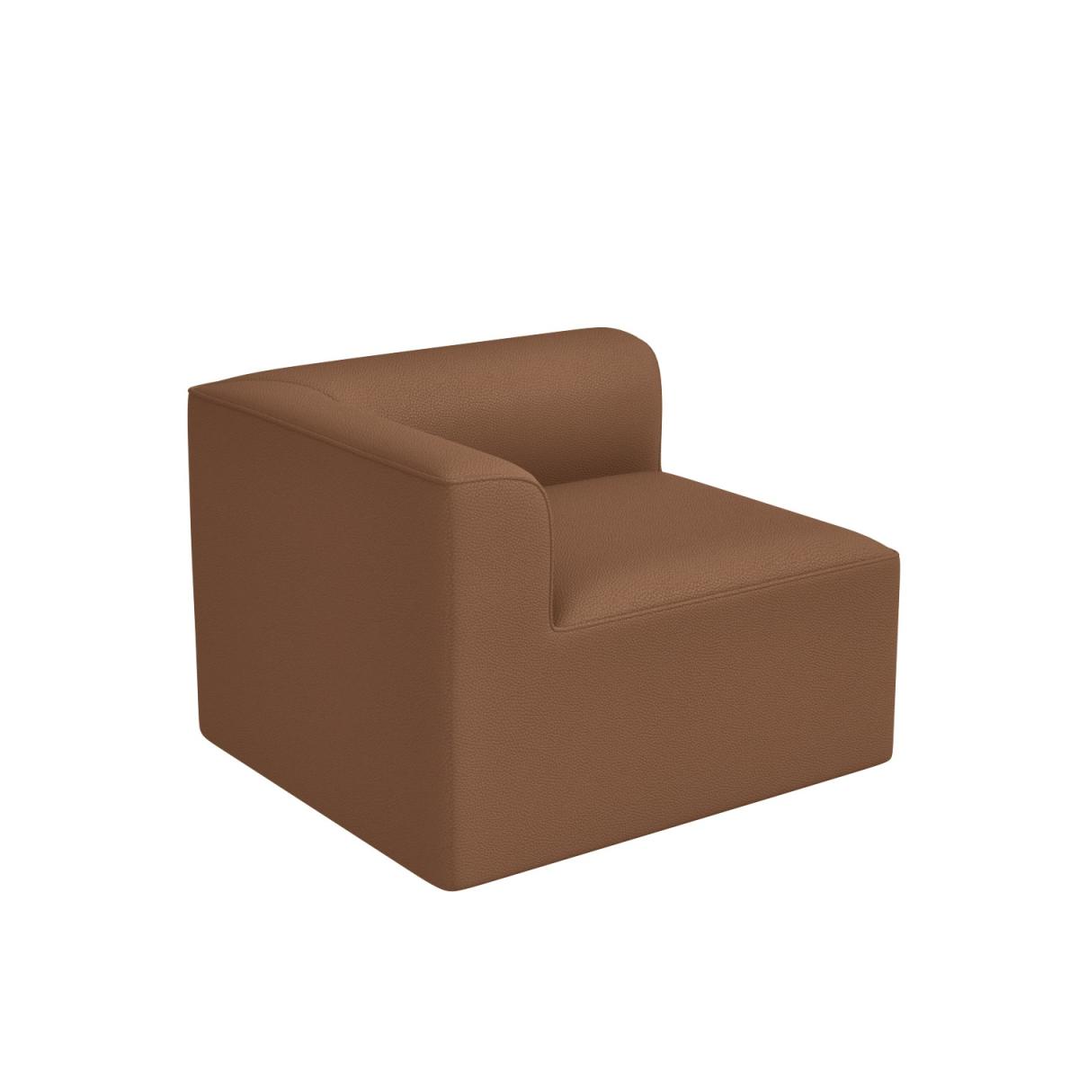 Large 4 Seater Modular Sofa in Tan Faux Leather with Left Facing Chaise - Hendrix – image 4