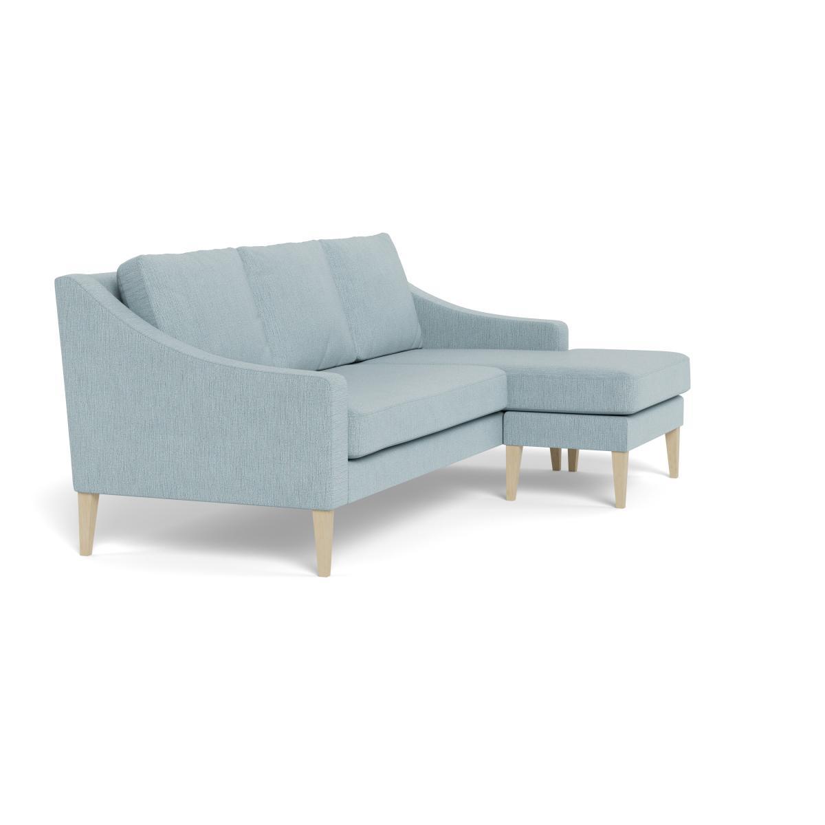 Heal's Richmond Corner Chaise Sofa Smart Linen Mix Duck Egg Black - Heal's UK Furniture – image 2