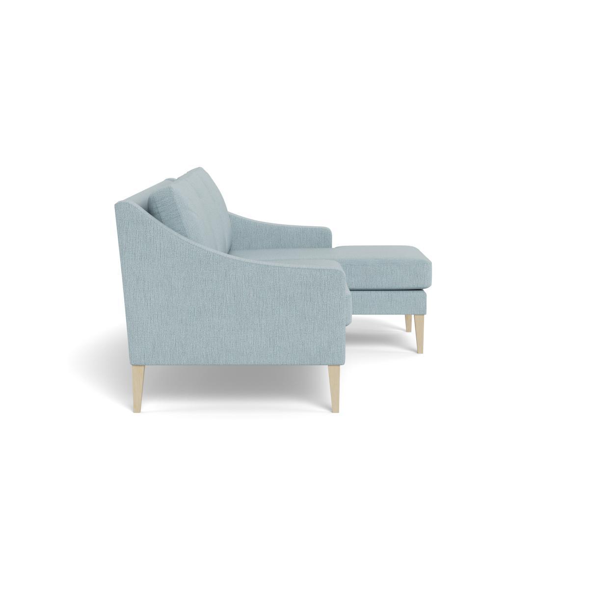 Heal's Richmond Corner Chaise Sofa Smart Linen Mix Duck Egg Black - Heal's UK Furniture – image 3