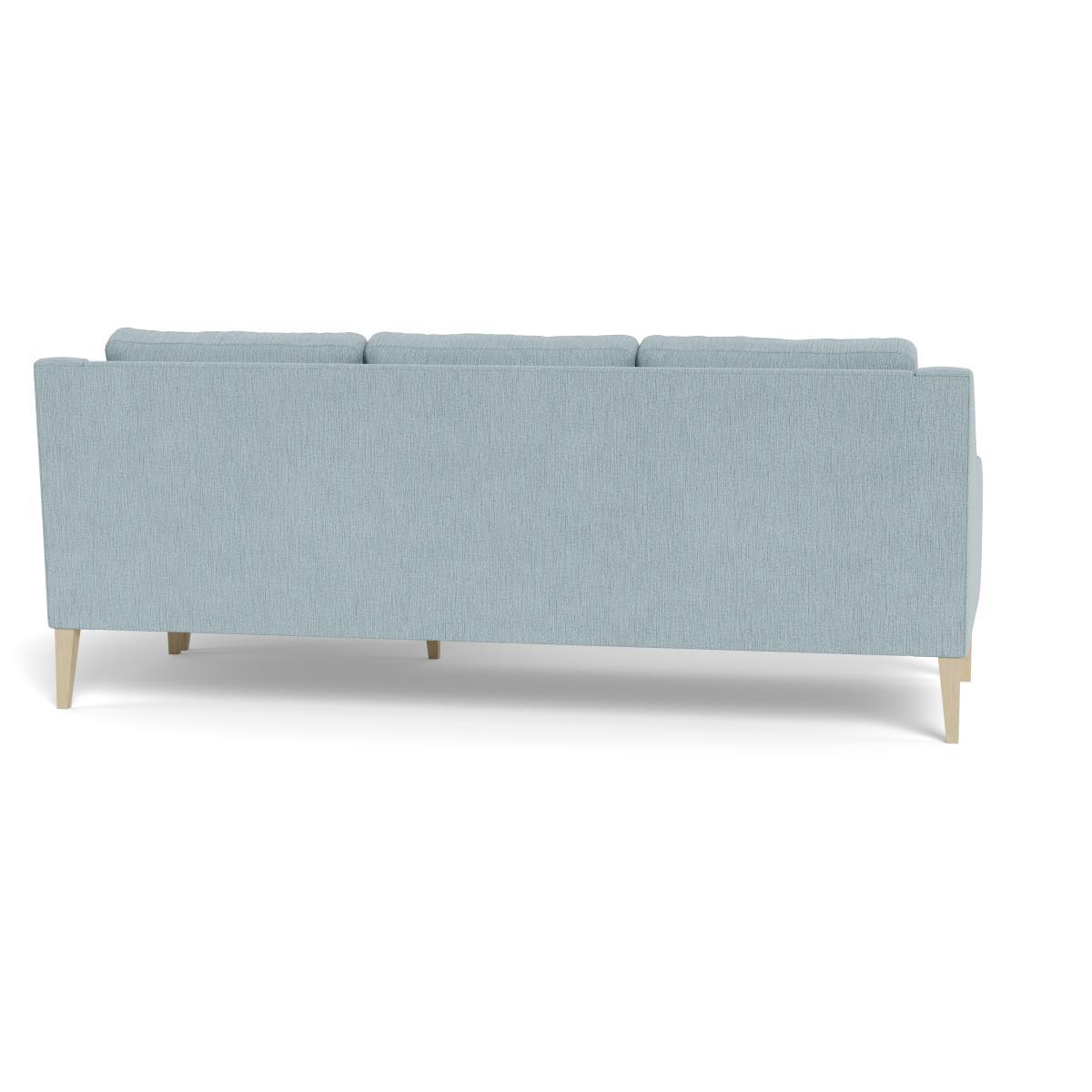 Heal's Richmond Corner Chaise Sofa Smart Linen Mix Duck Egg Black - Heal's UK Furniture – image 5