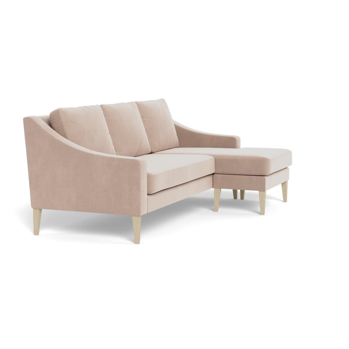 Heal's Richmond Corner Chaise Sofa Smart Velvet Pebble Tinted Ash Feet - Heal's UK Furniture – image 2