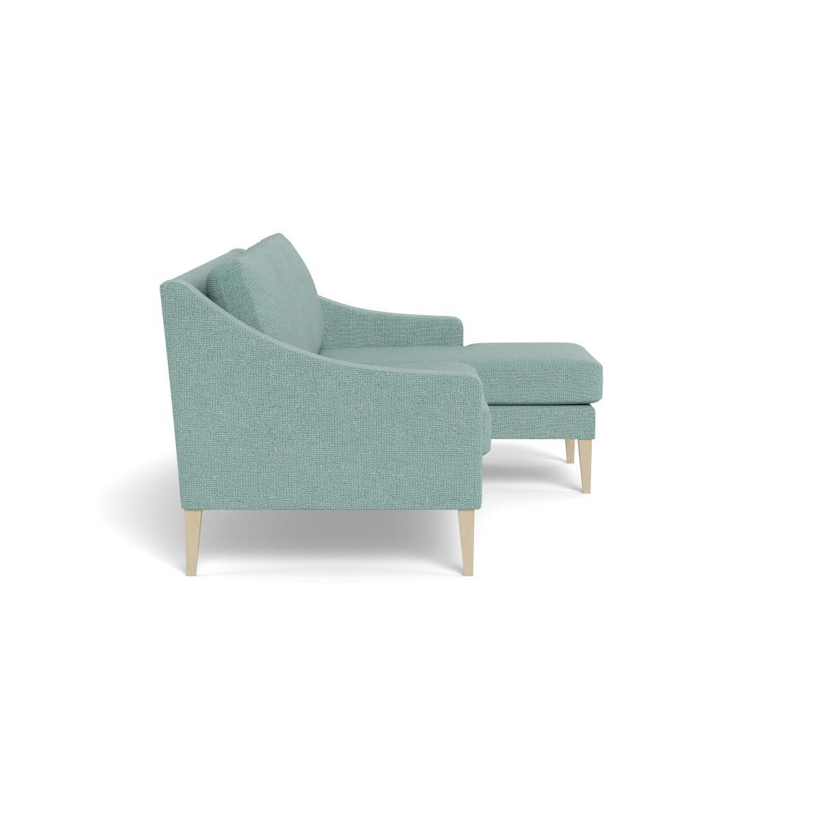 Heal's Richmond Corner Chaise Sofa Tejo Recycled Teal Tinted Ash Feet - Heal's UK Furniture – image 3
