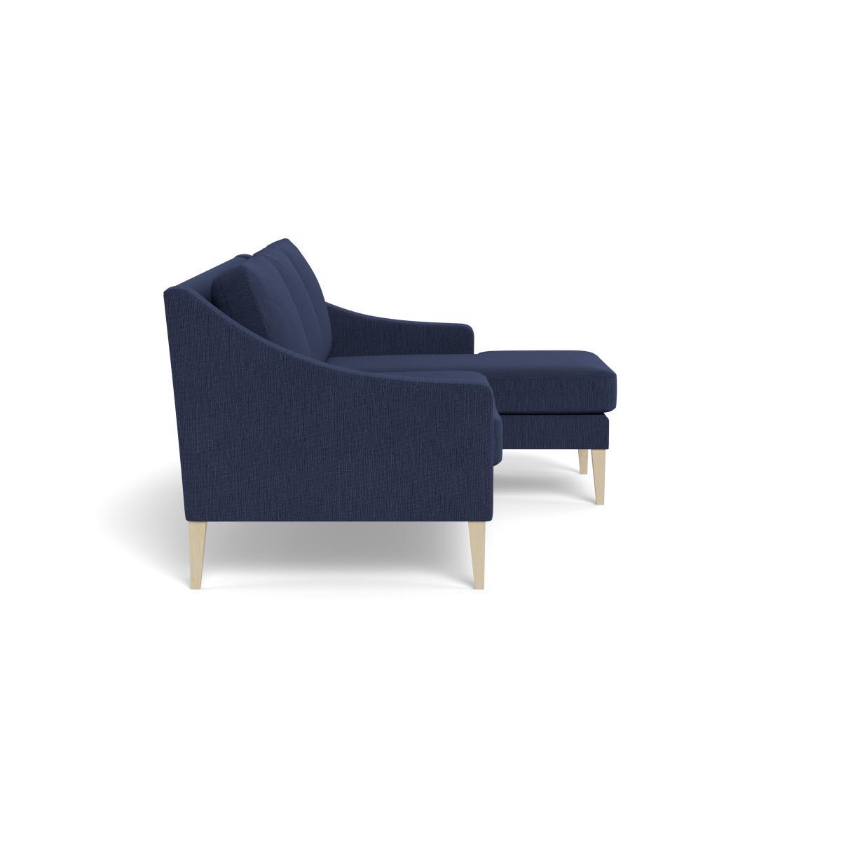 Heal's Richmond Corner Chaise Sofa Smart Linen Mix Navy Black - Heal's UK Furniture – image 3
