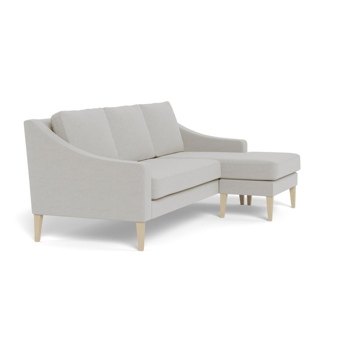 Heal's Richmond Corner Chaise Sofa Capelo LinenCotton Sea Salt Black Feet - Heal's UK Furniture – image 2