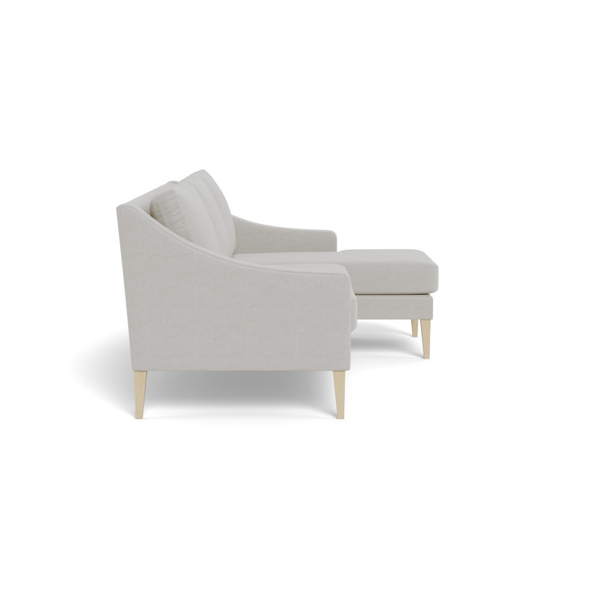 Heal's Richmond Corner Chaise Sofa Capelo LinenCotton Sea Salt Black Feet - Heal's UK Furniture – image 3