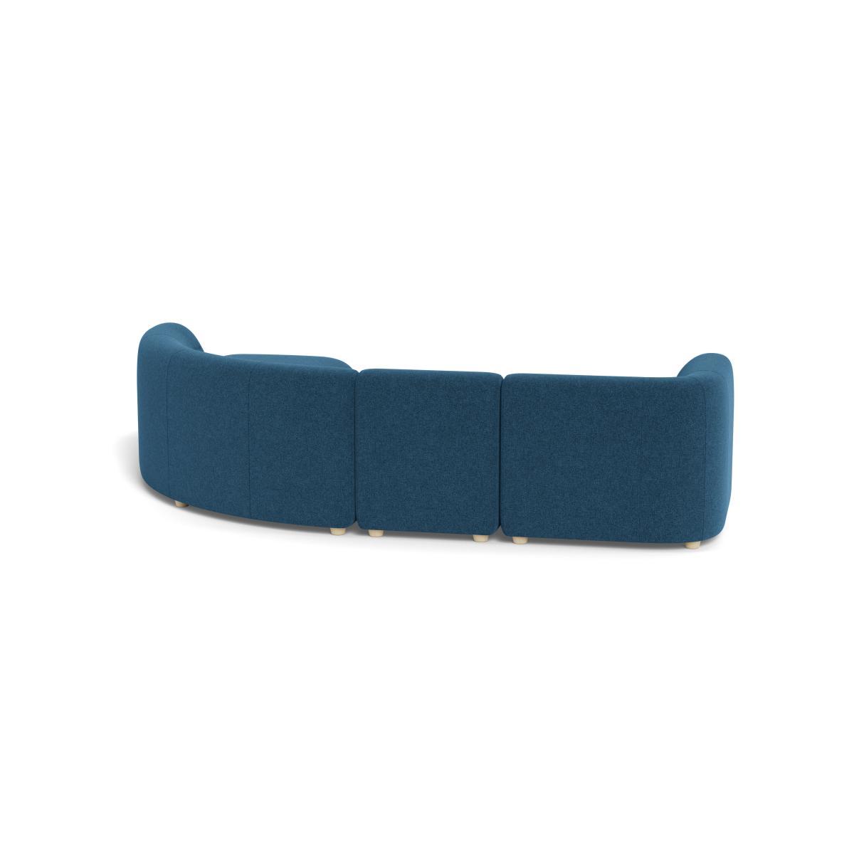Heal's Lilli Right Hand Facing Curved Corner Sofa Texture Ink Natural Ash Feet - Heal's UK Furniture – image 5