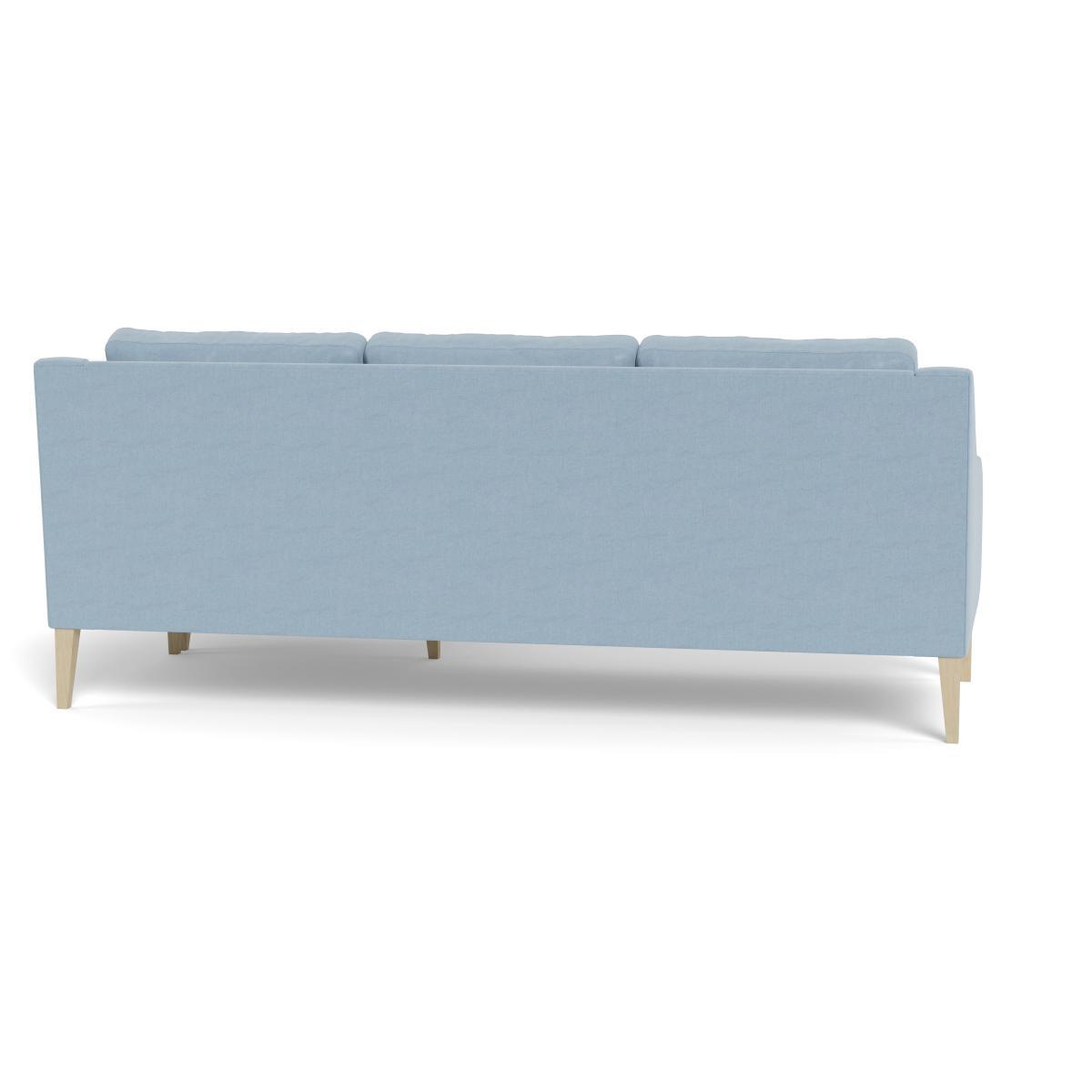 Heal's Richmond Corner Chaise Sofa Capelo LinenCotton Sea Shanty Black Feet - Heal's UK Furniture – image 5
