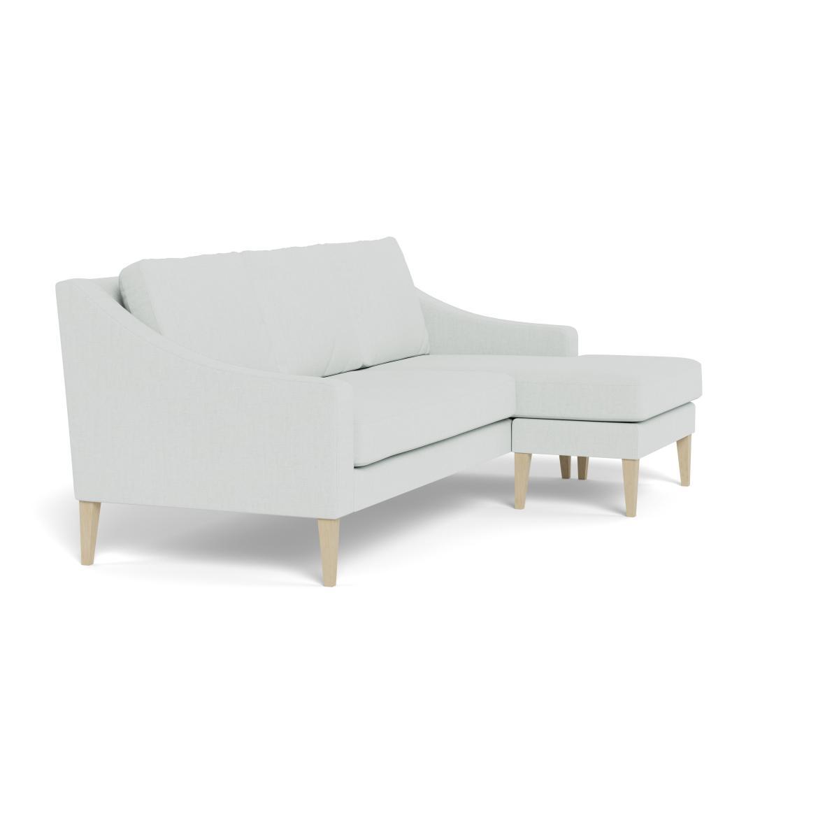Heal's Richmond Corner Chaise Sofa Broad Weave Tin Natural Ash Feet - Heal's UK Furniture – image 2