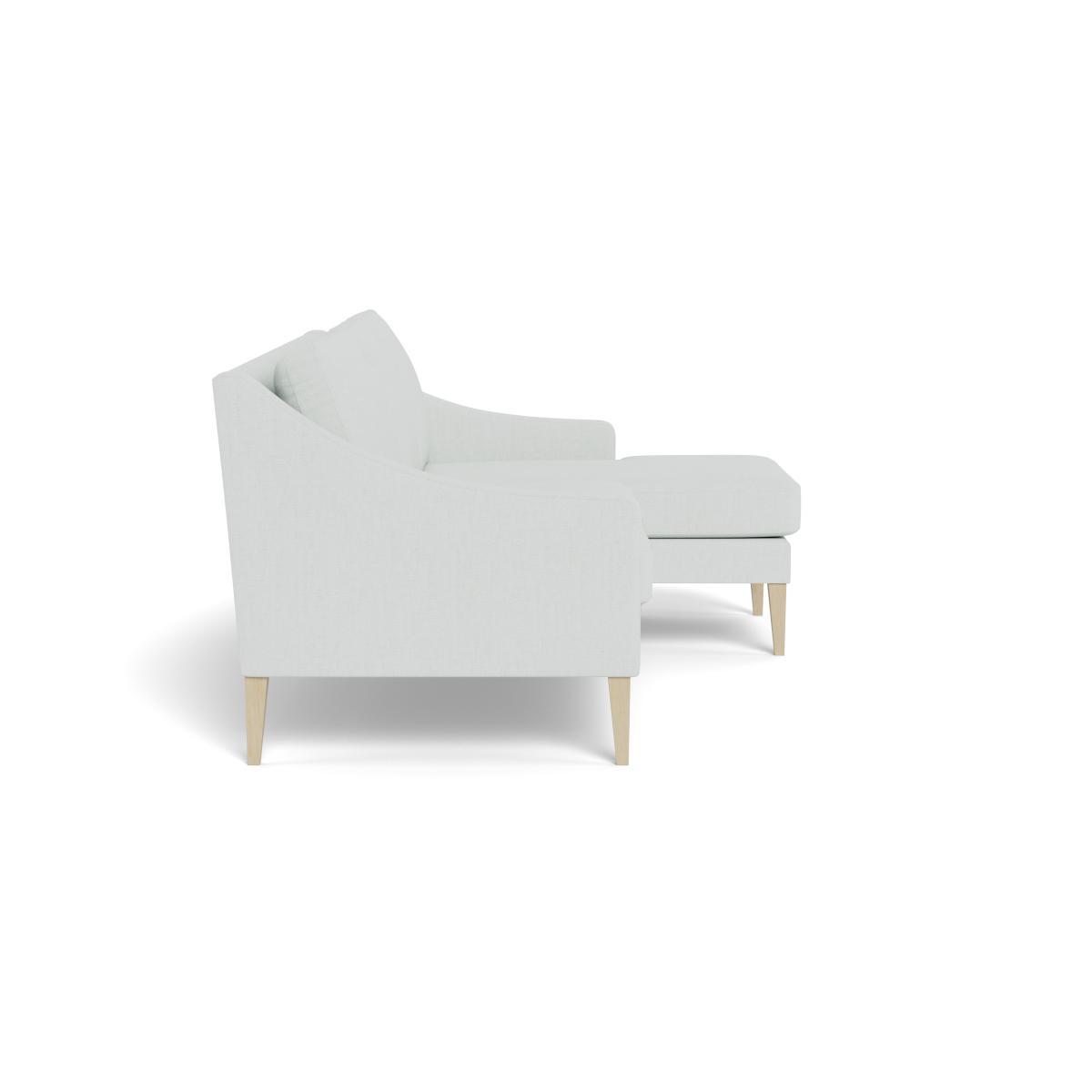 Heal's Richmond Corner Chaise Sofa Broad Weave Tin Natural Ash Feet - Heal's UK Furniture – image 3