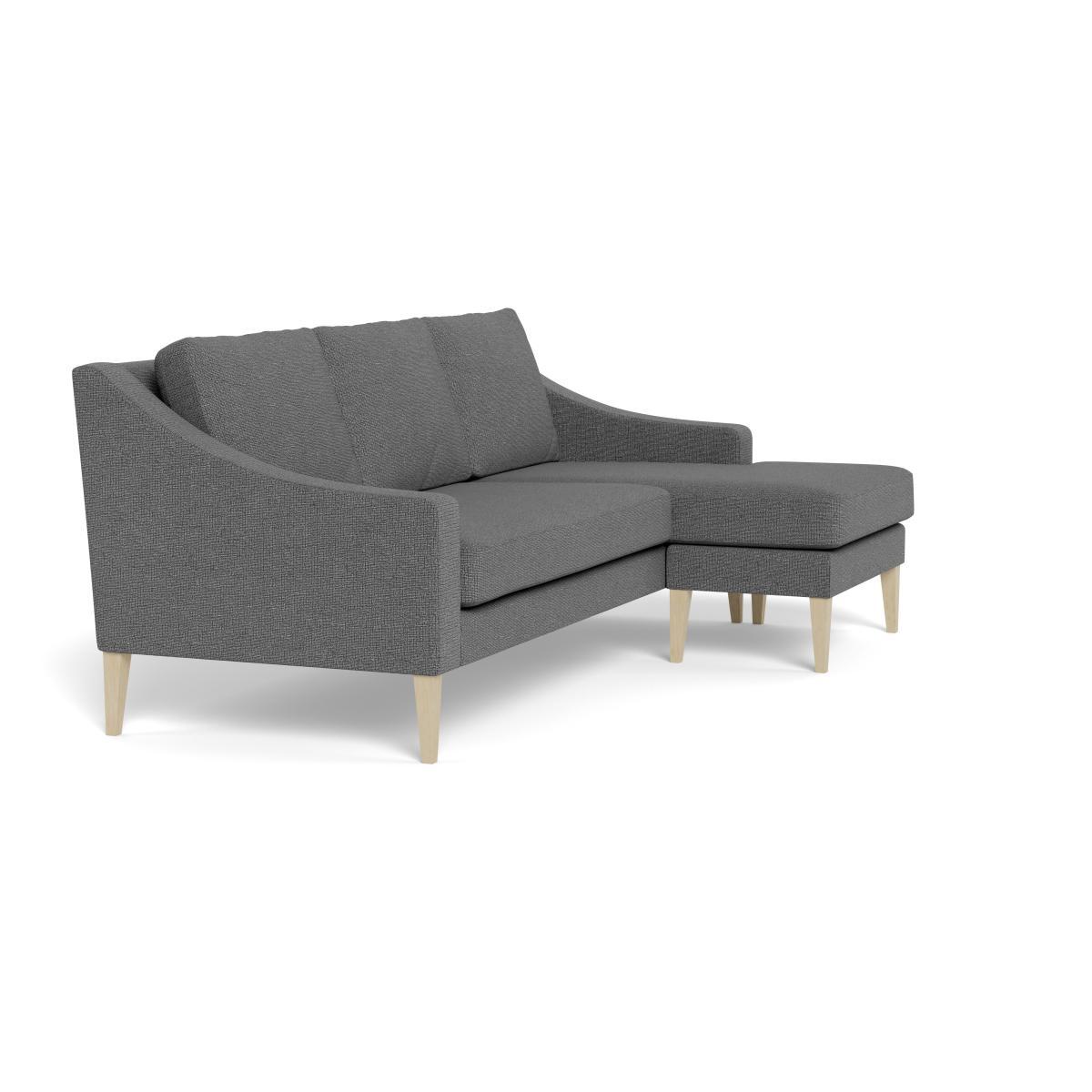 Heal's Richmond Corner Chaise Sofa Tejo Recycled Noir Natural Feet - Heal's UK Furniture – image 2