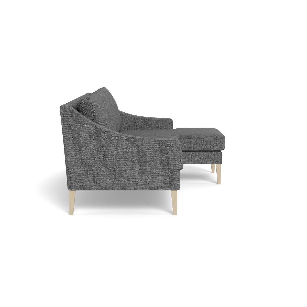 Heal's Richmond Corner Chaise Sofa Tejo Recycled Noir Natural Feet - Heal's UK Furniture – image 3