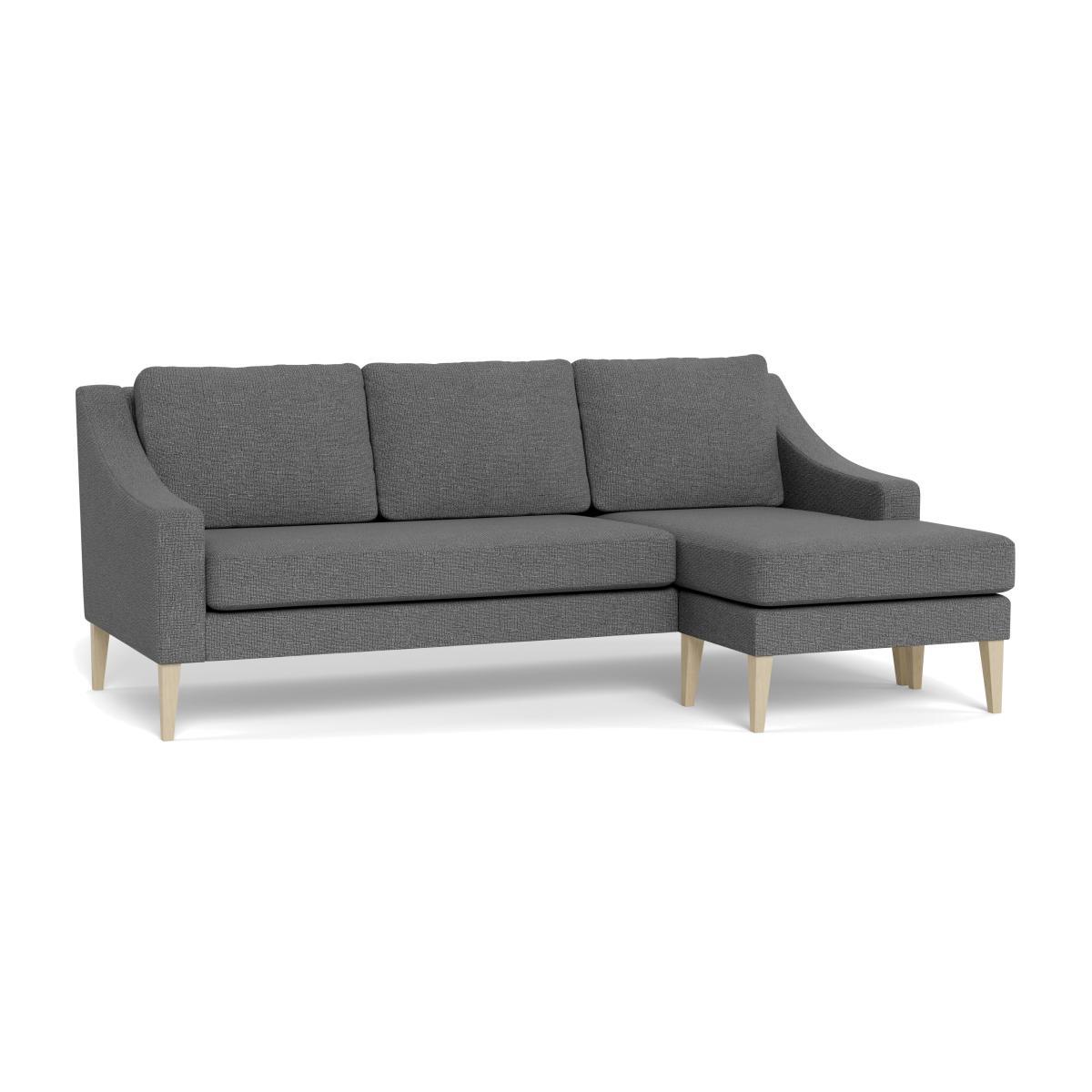 Heal's Richmond Corner Chaise Sofa Tejo Recycled Noir Natural Feet - Heal's UK Furniture – image 1