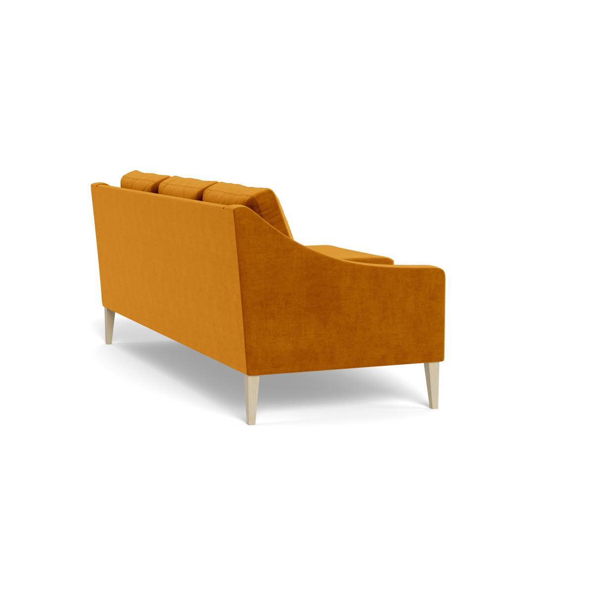 Heal's Richmond Corner Chaise Sofa Smart Luxe Velvet Cognac Natural Ash - Heal's UK Furniture – image 4
