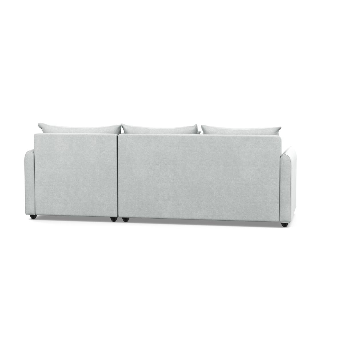 Heal's Pillow Medium Right Hand Corner Chaise Broad Weave Tin Natural Feet - Heal's UK Furniture – image 5