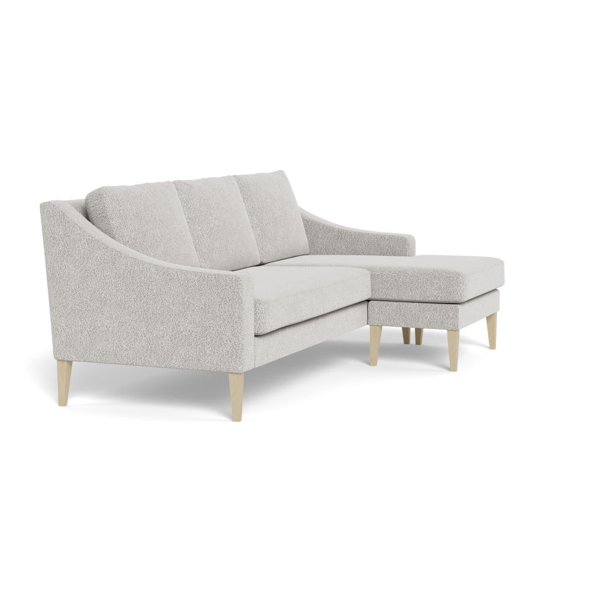 Heal's Richmond Corner Chaise Sofa Chunky Boucle Ecru Tinted Ash Feet - Heal's UK Furniture – image 2