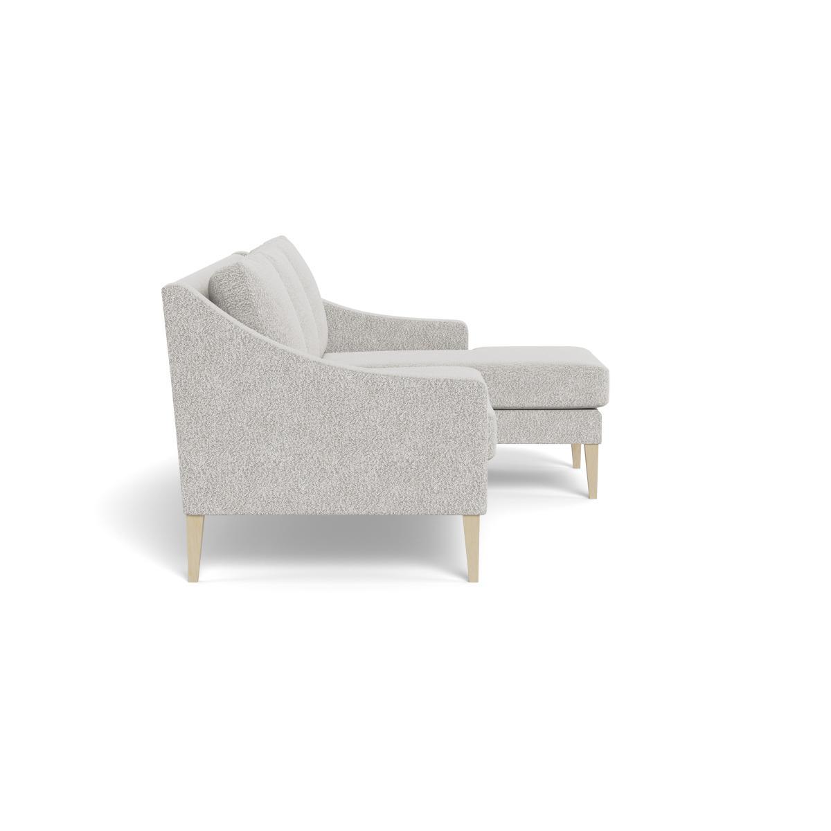 Heal's Richmond Corner Chaise Sofa Chunky Boucle Ecru Tinted Ash Feet - Heal's UK Furniture – image 3