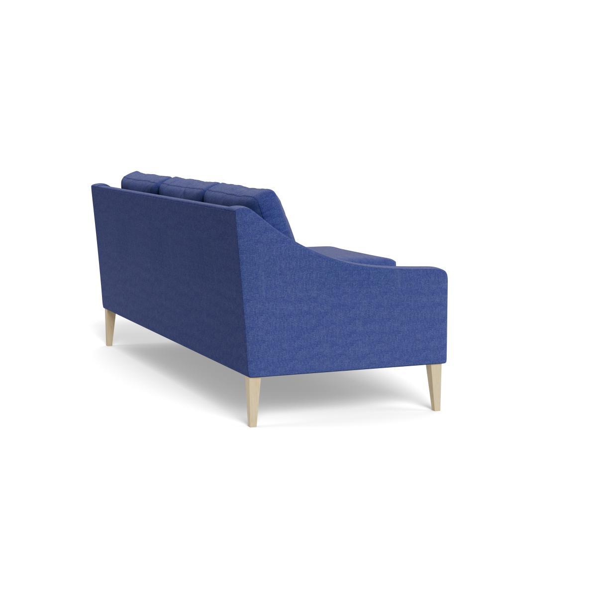 Heal's Richmond Corner Chaise Sofa Brushed Cotton Cobalt Natural Feet - Heal's UK Furniture – image 4