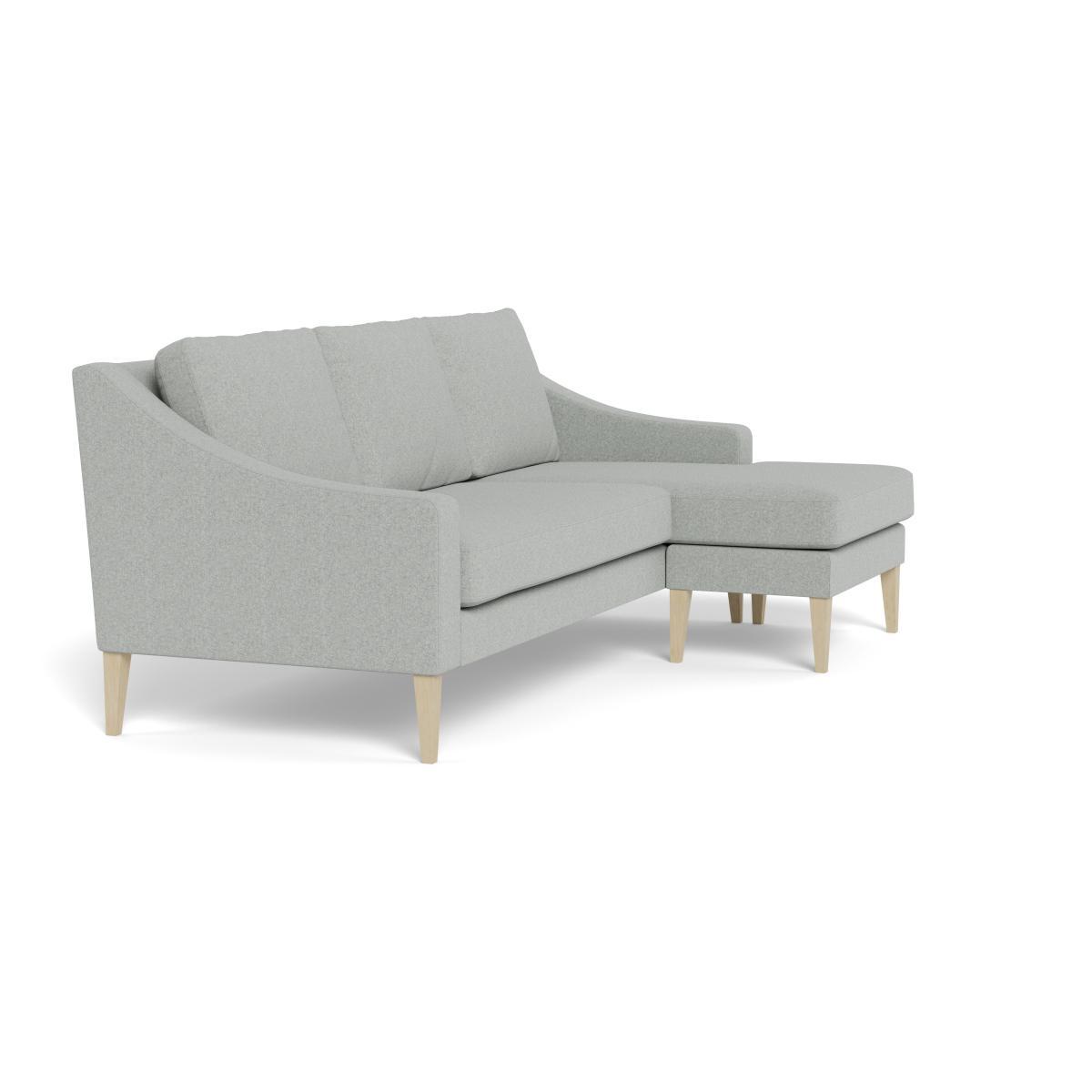 Heal's Richmond Corner Chaise Sofa Melton Wool Limestone Tinted Ash Feet - Heal's UK Furniture – image 2