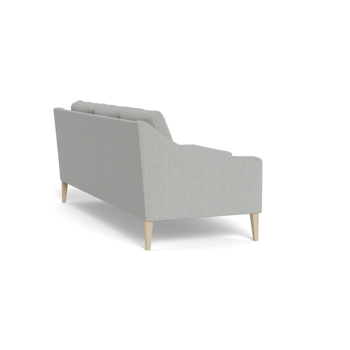 Heal's Richmond Corner Chaise Sofa Melton Wool Limestone Tinted Ash Feet - Heal's UK Furniture – image 4