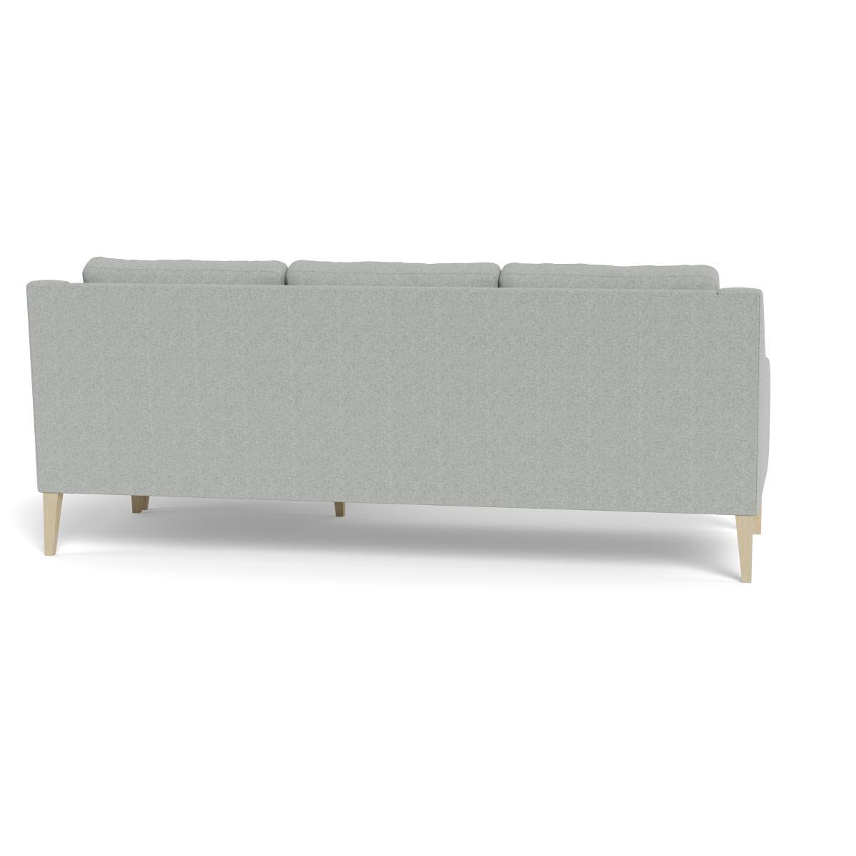 Heal's Richmond Corner Chaise Sofa Melton Wool Limestone Tinted Ash Feet - Heal's UK Furniture – image 5