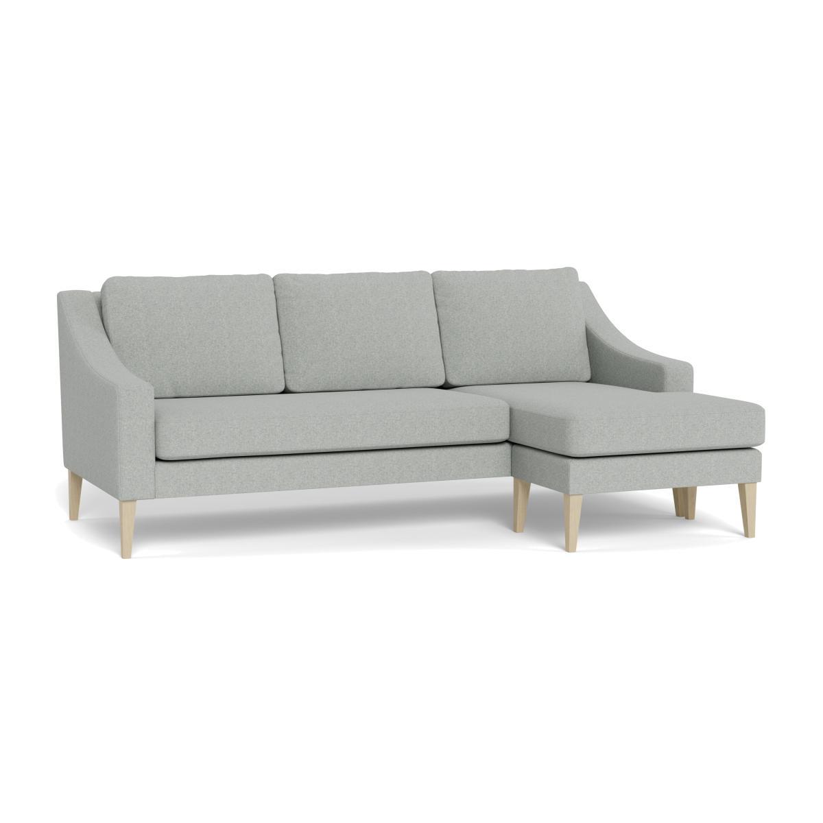 Heal's Richmond Corner Chaise Sofa Melton Wool Limestone Tinted Ash Feet - Heal's UK Furniture – image 1