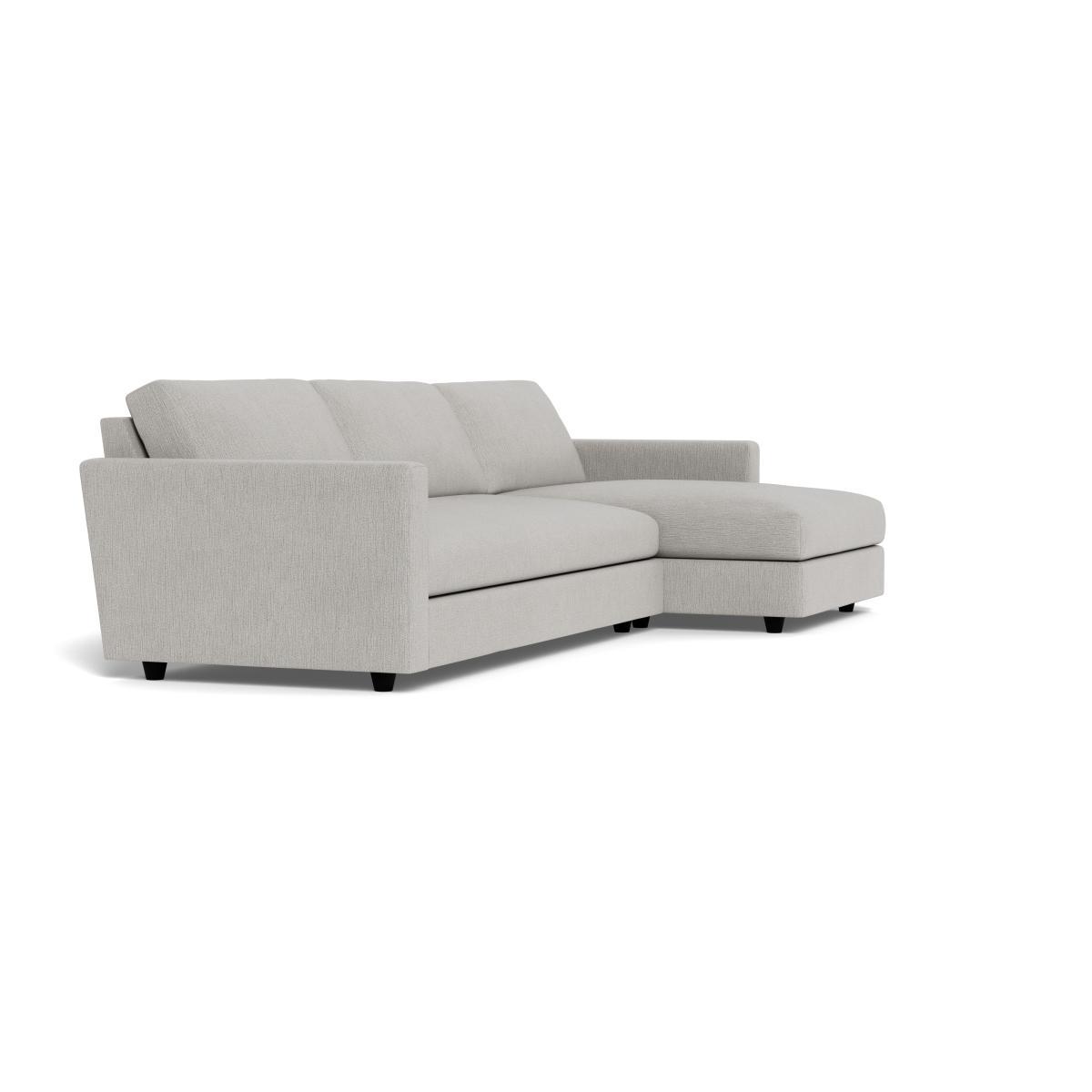 Heal's Nimbus II Complete 4 Seater Corner Chaise RHF Smart Linen Mix Silver Black Feet - Heal's UK Furniture – image 2