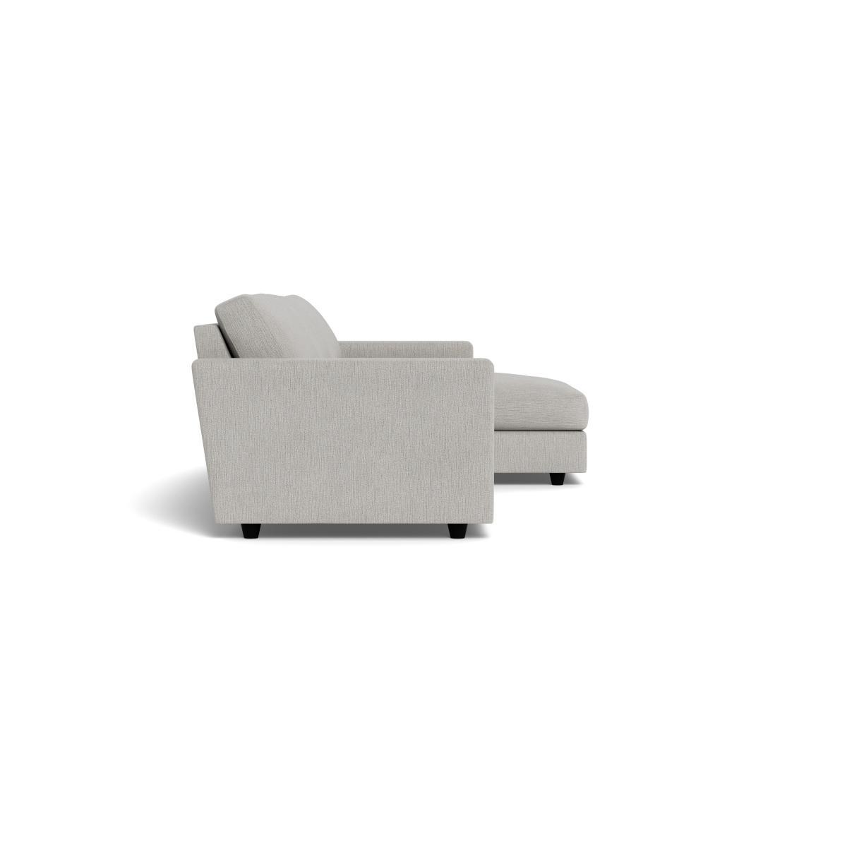 Heal's Nimbus II Complete 4 Seater Corner Chaise RHF Smart Linen Mix Silver Black Feet - Heal's UK Furniture – image 3