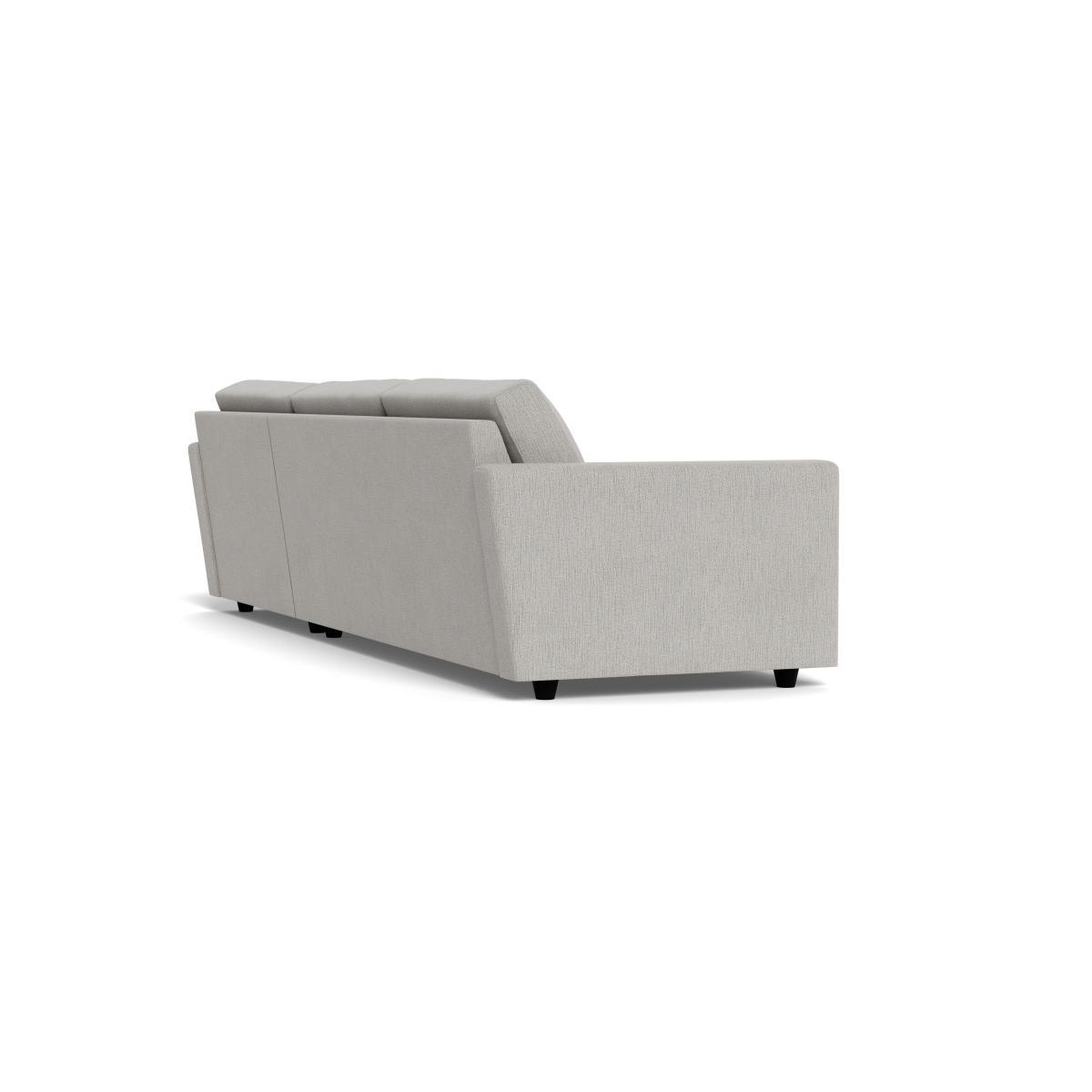 Heal's Nimbus II Complete 4 Seater Corner Chaise RHF Smart Linen Mix Silver Black Feet - Heal's UK Furniture – image 4