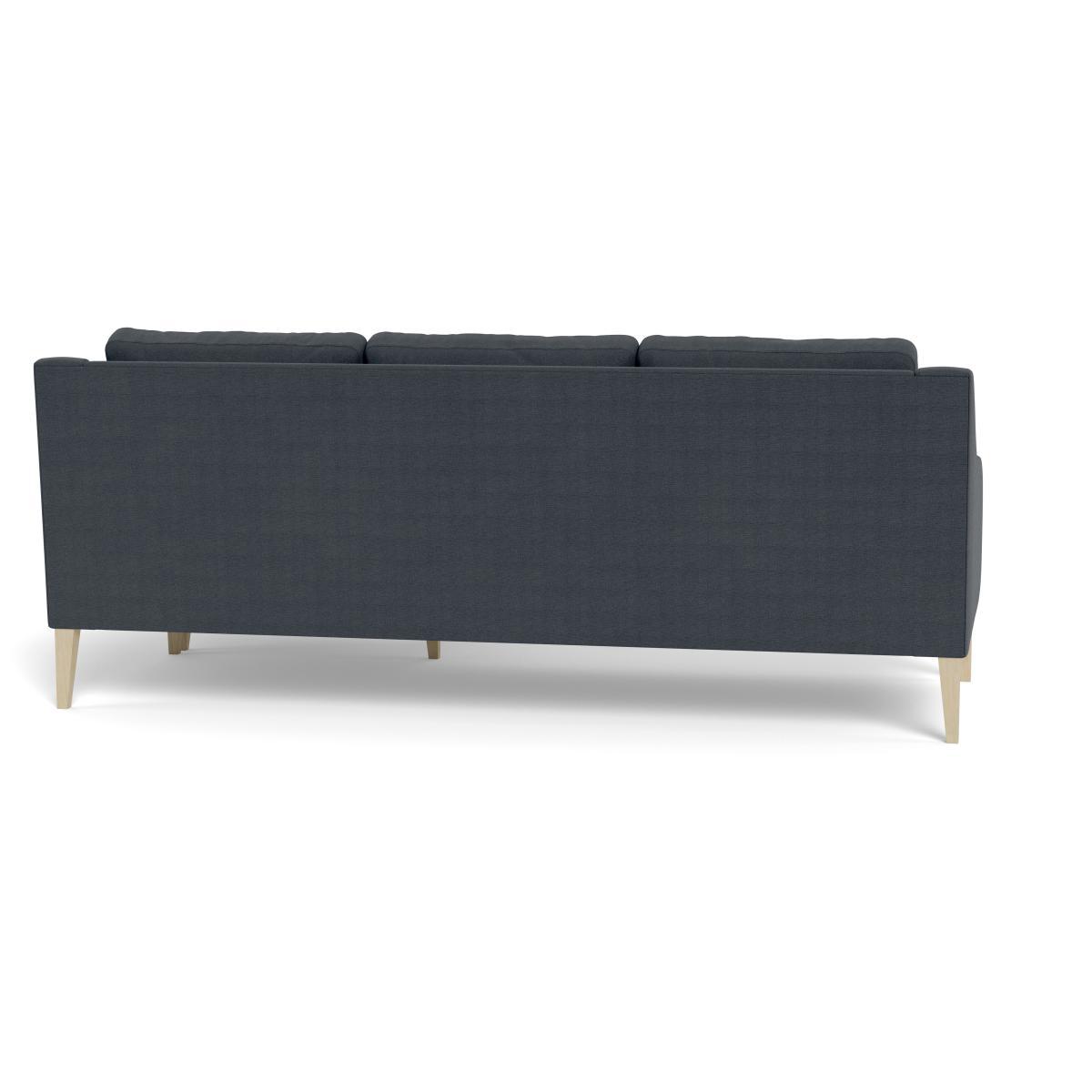 Heal's Richmond Corner Chaise Sofa Linen Dark Grey Black Feet - Heal's UK Furniture – image 5