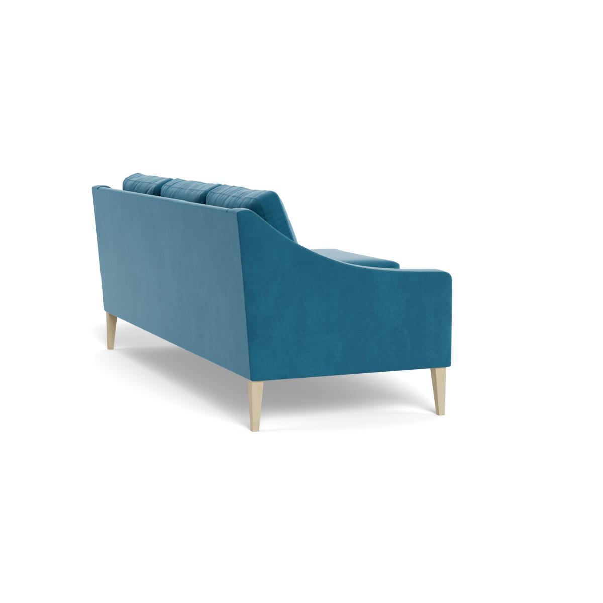 Heal's Richmond Corner Chaise Sofa Smart Velvet Ocean Natural Feet - Heal's UK Furniture – image 4