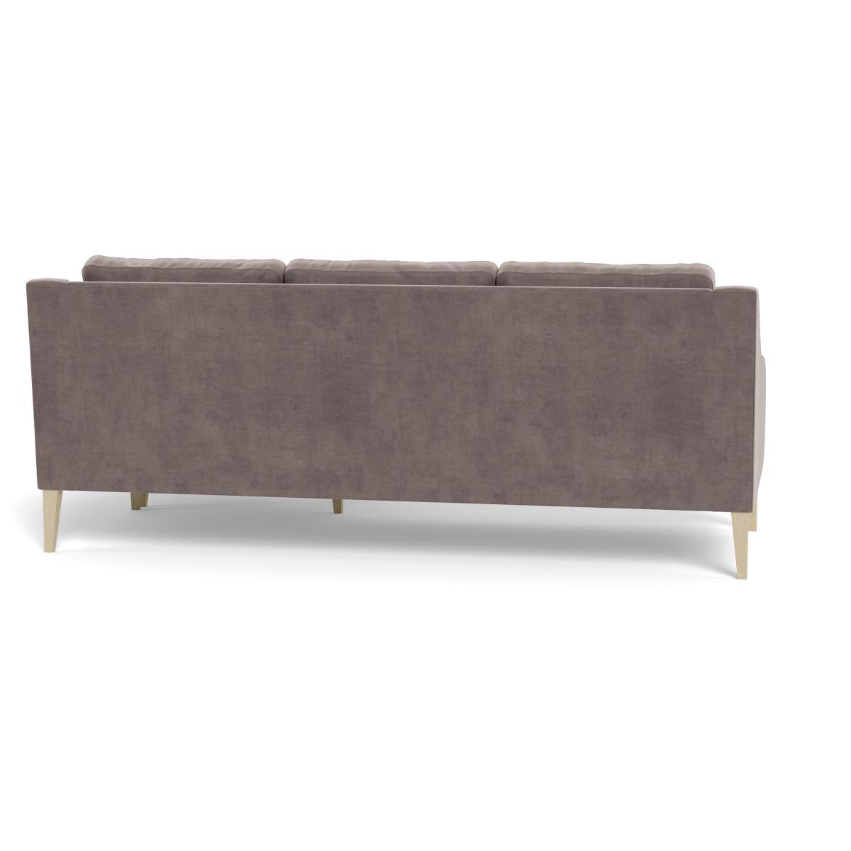 Heal's Richmond Corner Chaise Sofa Smart Luxe Velvet Mushroom Black - Heal's UK Furniture – image 5
