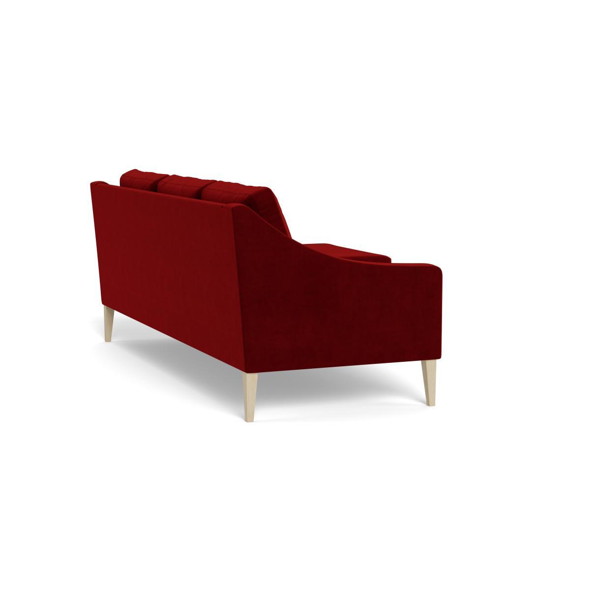 Heal's Richmond Corner Chaise Sofa Smart Luxe Velvet Mulberry Natural Ash - Heal's UK Furniture – image 4