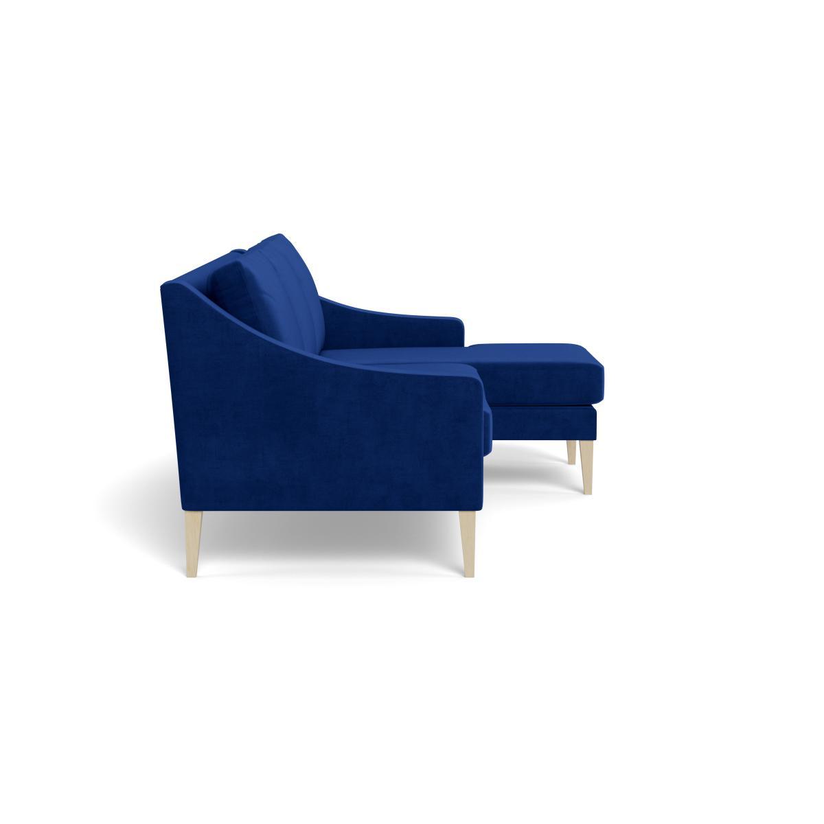 Heal's Richmond Corner Chaise Sofa Smart Luxe Velvet Azure Tinted Ash - Heal's UK Furniture – image 3