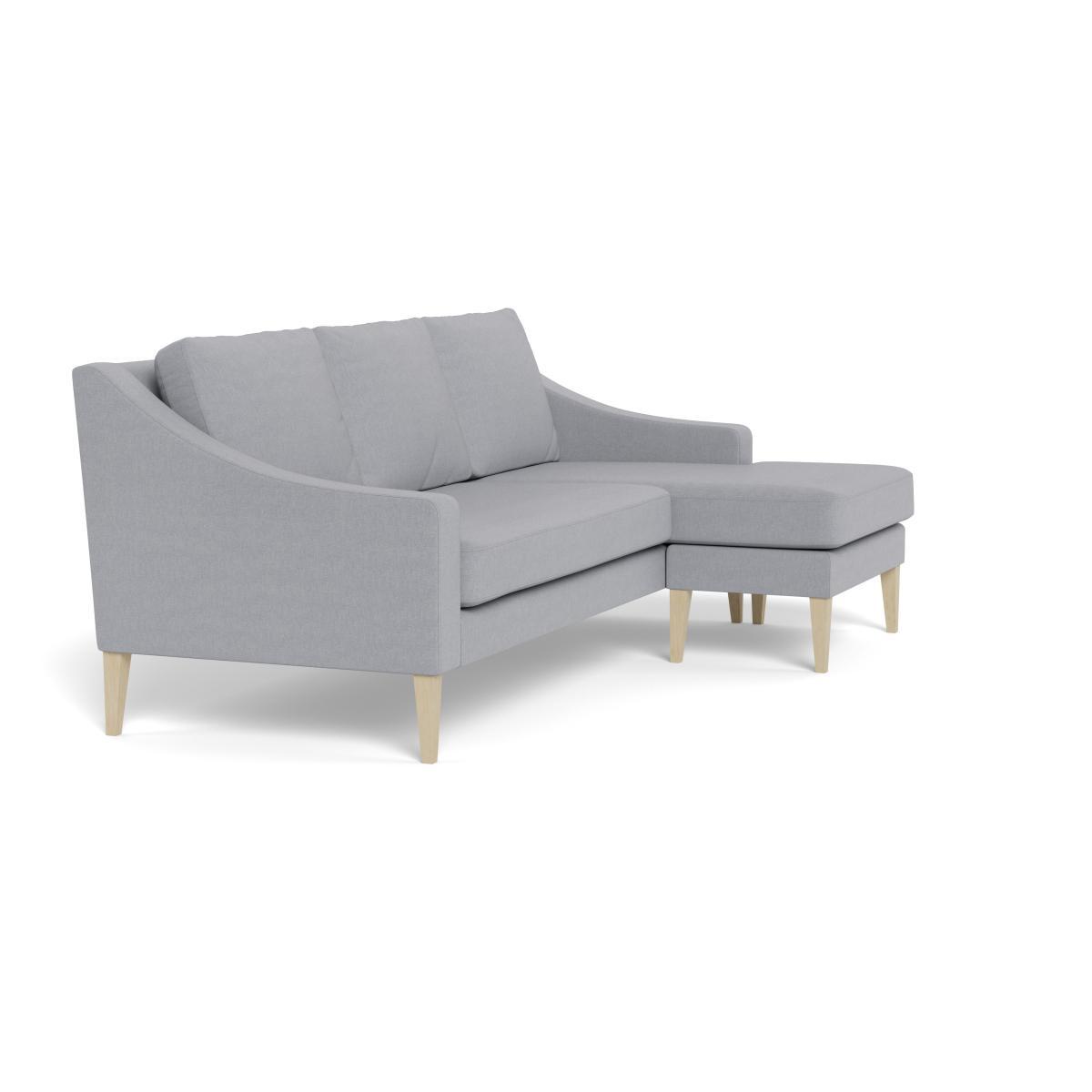 Heal's Richmond Corner Chaise Sofa Brushed Cotton Pewter Natural Feet - Heal's UK Furniture – image 2