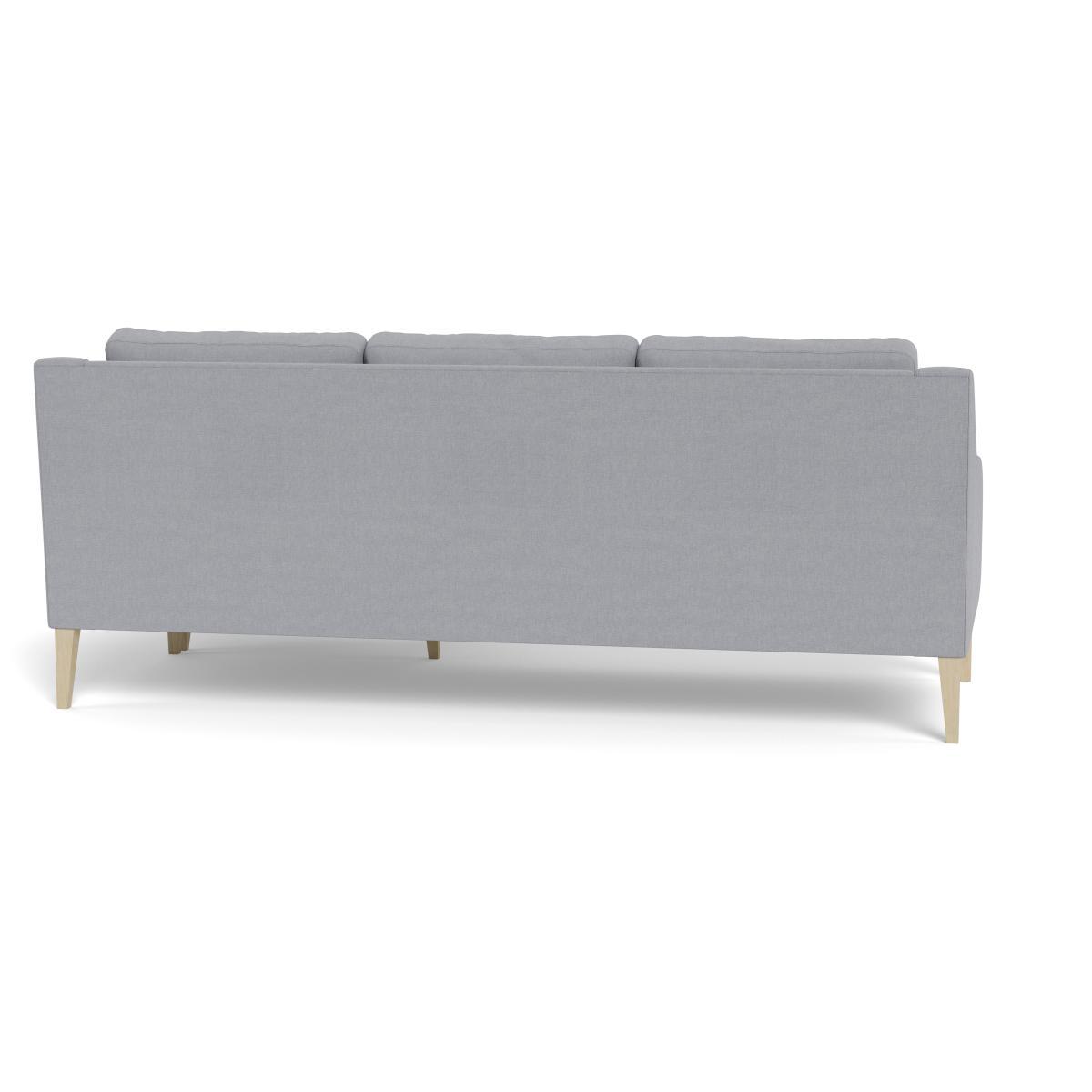 Heal's Richmond Corner Chaise Sofa Brushed Cotton Pewter Natural Feet - Heal's UK Furniture – image 5