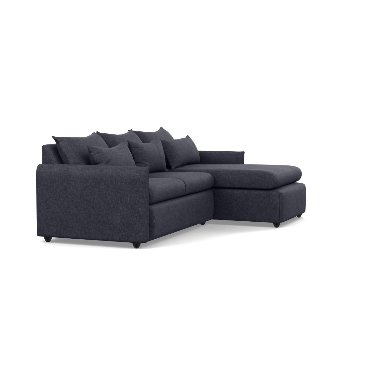 Heal's Pillow Medium Right Hand Corner Chaise Texture Soot Natural Feet - Heal's UK Furniture – image 2