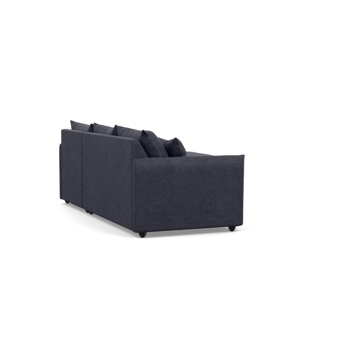 Heal's Pillow Medium Right Hand Corner Chaise Texture Soot Natural Feet - Heal's UK Furniture – image 4