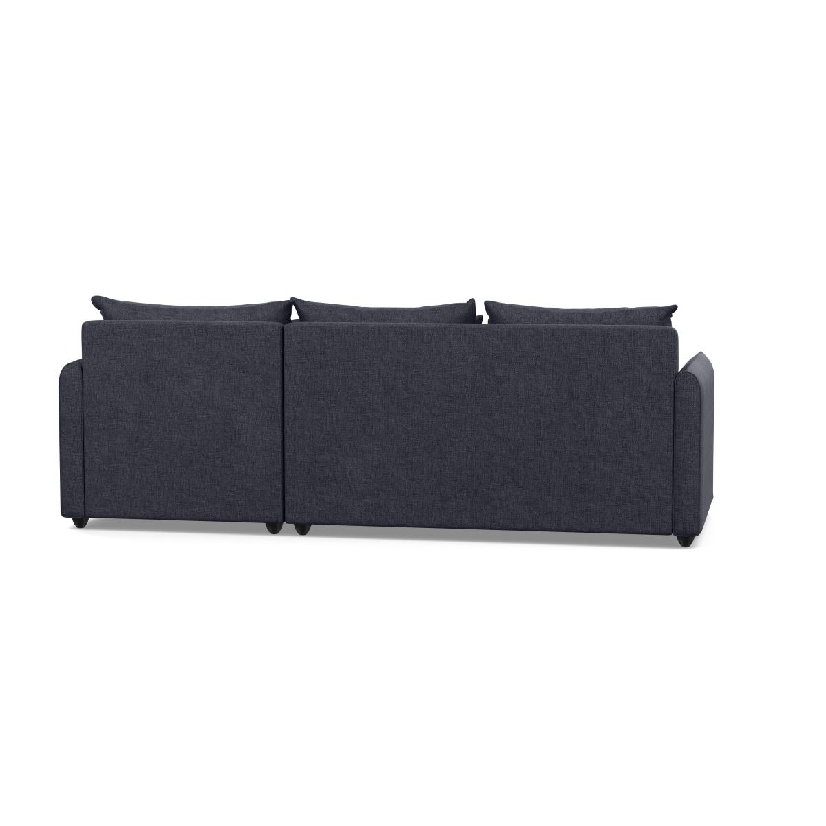 Heal's Pillow Medium Right Hand Corner Chaise Texture Soot Natural Feet - Heal's UK Furniture – image 5