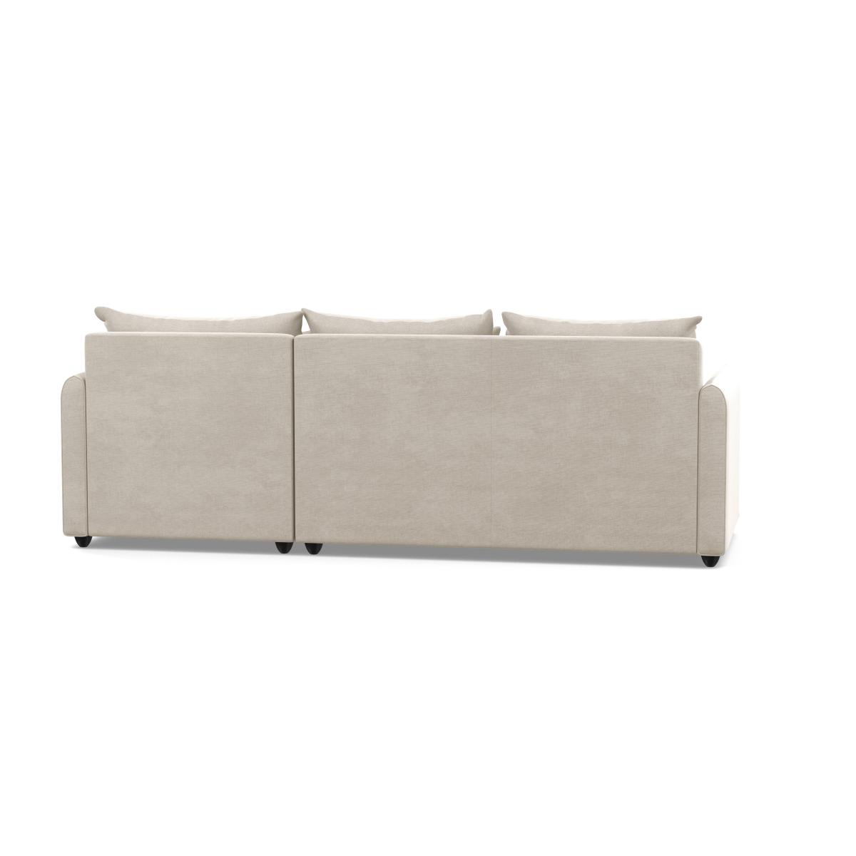 Heal's Pillow Medium Right Hand Corner Chaise Linen Hessian Natural Feet - Heal's UK Furniture – image 5