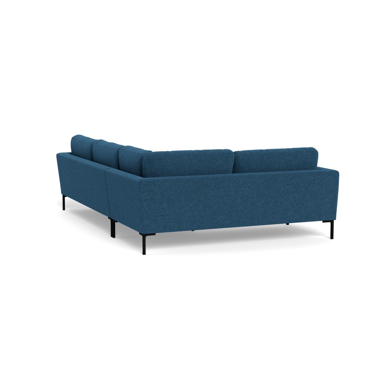 Heal's Eton Left Hand Facing Corner Sofa Texture Ink Black Feet - Heal's UK Furniture – image 4