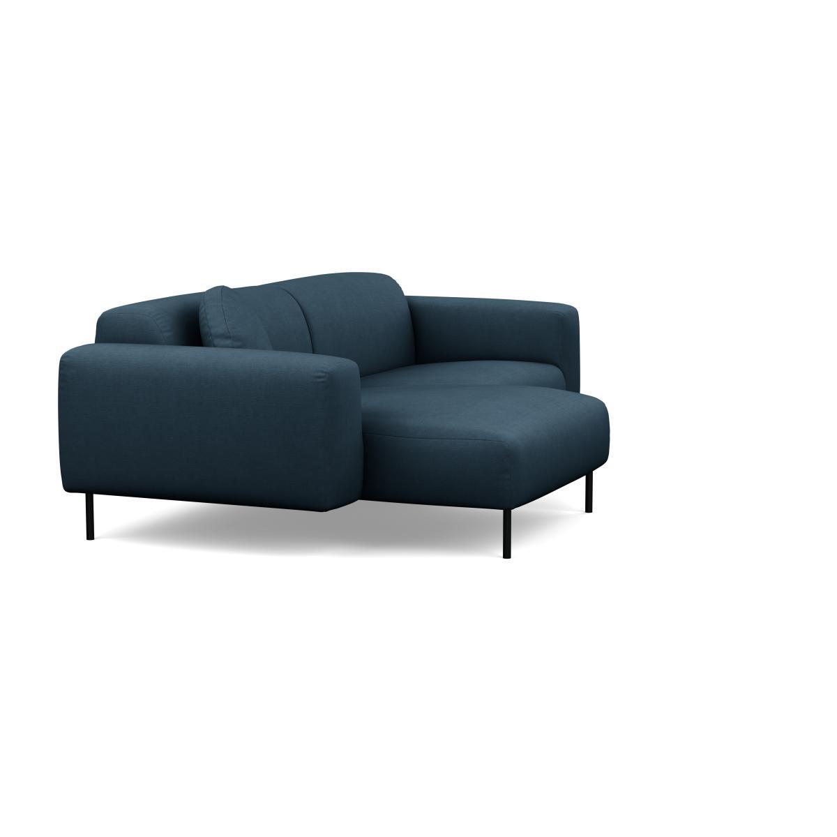 Heal's Luna Left Hand Facing Corner Chaise Sofa Siena Cotton Deep Sea Black Feet - Heal's UK Furniture – image 2