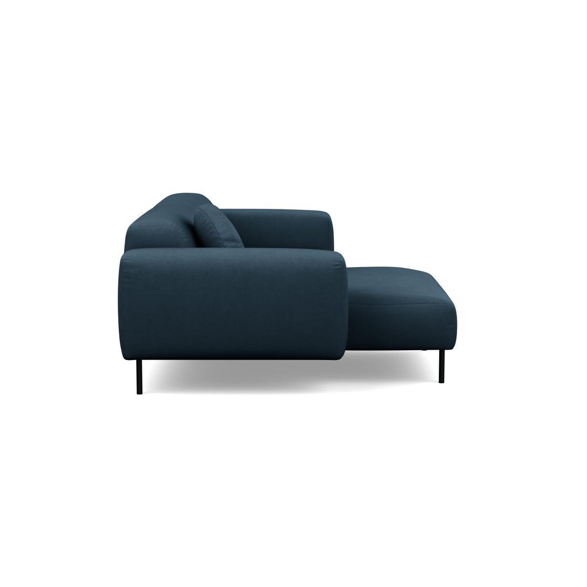 Heal's Luna Left Hand Facing Corner Chaise Sofa Siena Cotton Deep Sea Black Feet - Heal's UK Furniture – image 3