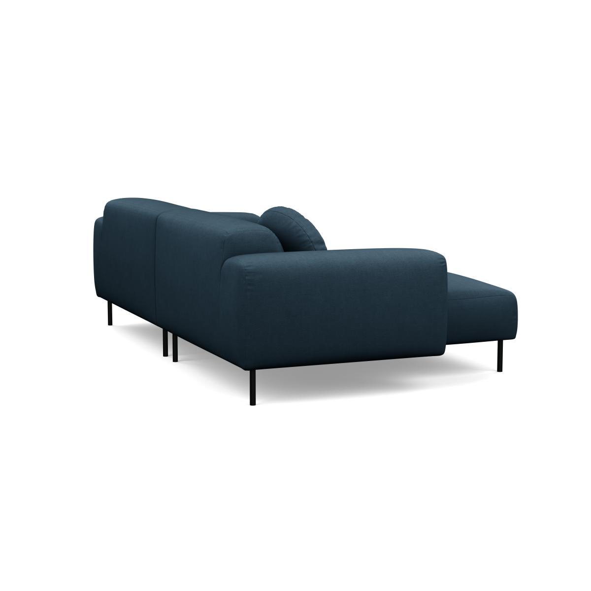 Heal's Luna Left Hand Facing Corner Chaise Sofa Siena Cotton Deep Sea Black Feet - Heal's UK Furniture – image 4