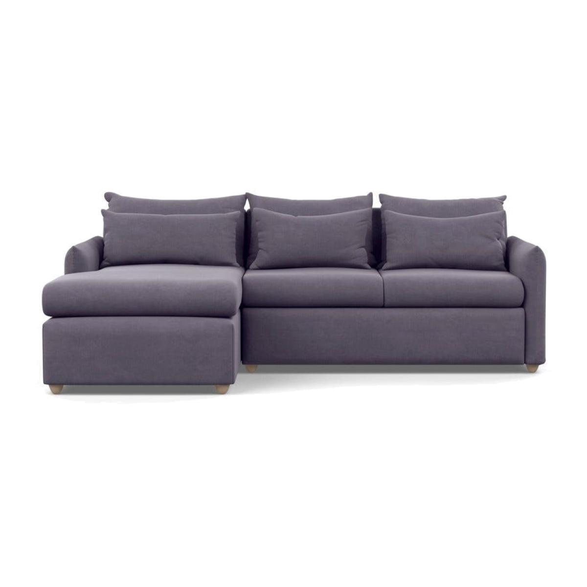 Heal's Pillow Medium Left Hand Corner Chaise Linen Shadow Natural Feet - Heal's UK Furniture