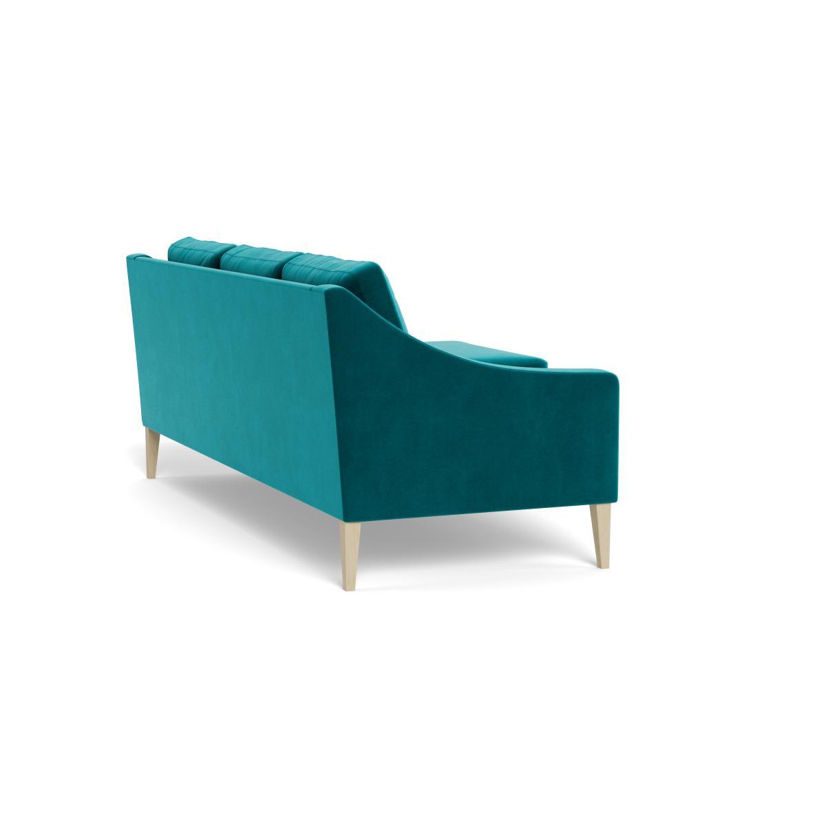 Heal's Richmond Corner Chaise Sofa Smart Velvet Petrol Black Feet - Heal's UK Furniture – image 4
