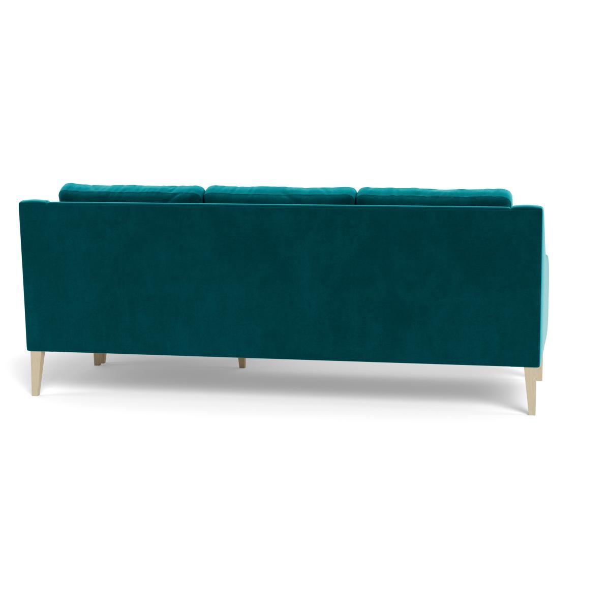Heal's Richmond Corner Chaise Sofa Smart Velvet Petrol Black Feet - Heal's UK Furniture – image 5